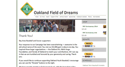 Desktop Screenshot of oaklandfieldofdreams.org