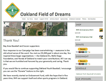 Tablet Screenshot of oaklandfieldofdreams.org